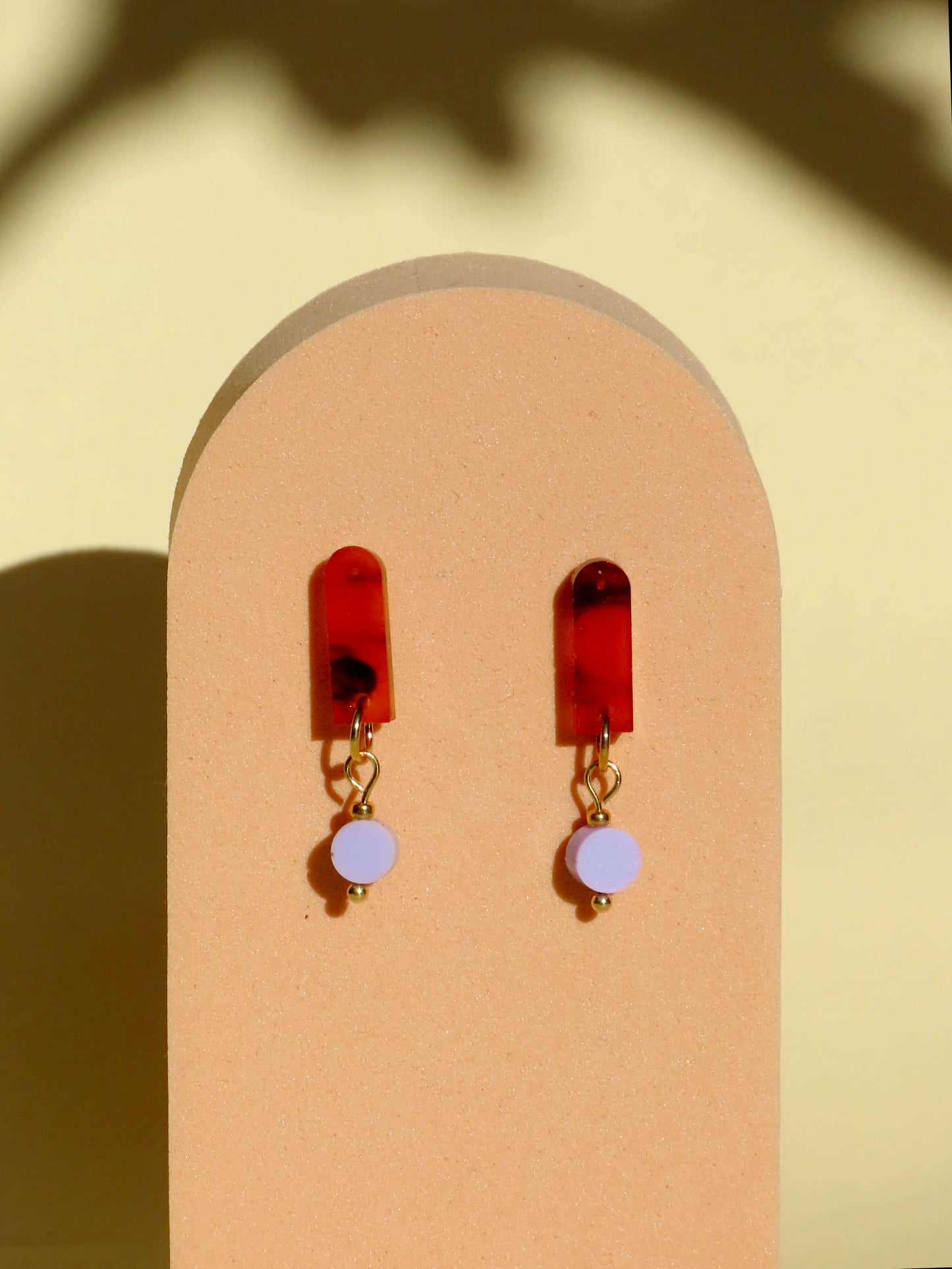 Smokey Flieder Paula Ohrringe