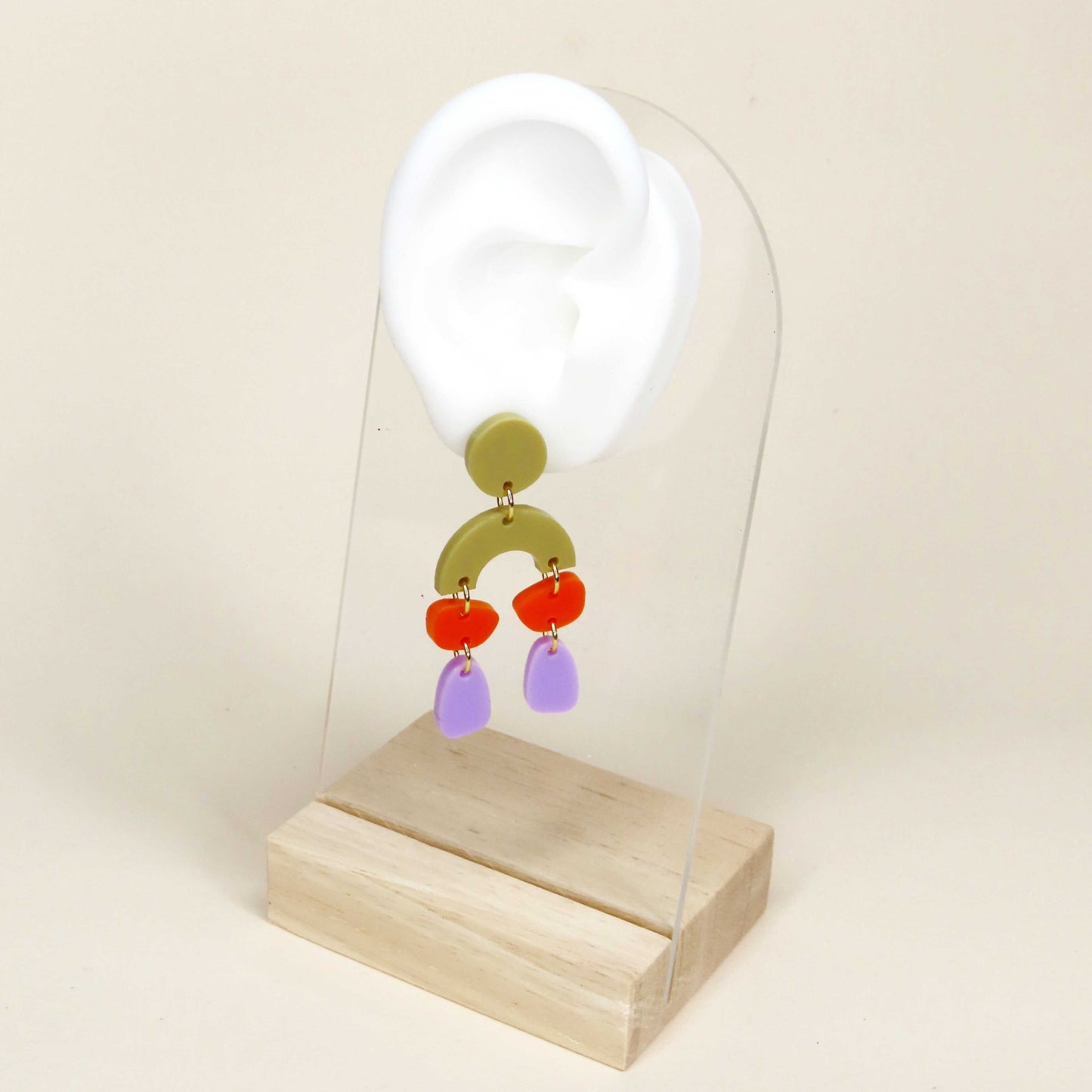 Ophelia Ohrringe in Orange Flieder