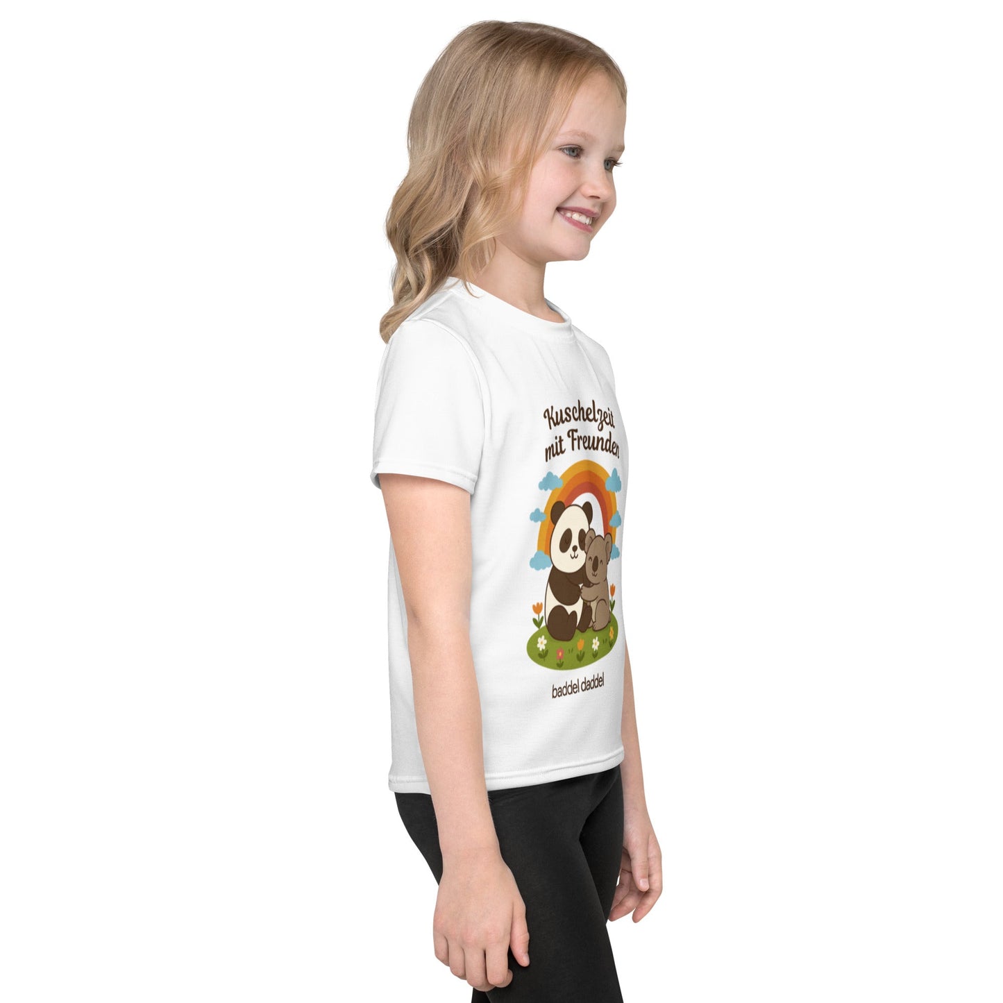 T-Shirt Kuschelzeit mit Freunden Weiß – Panda & Koala als kuschelige Begleiter!