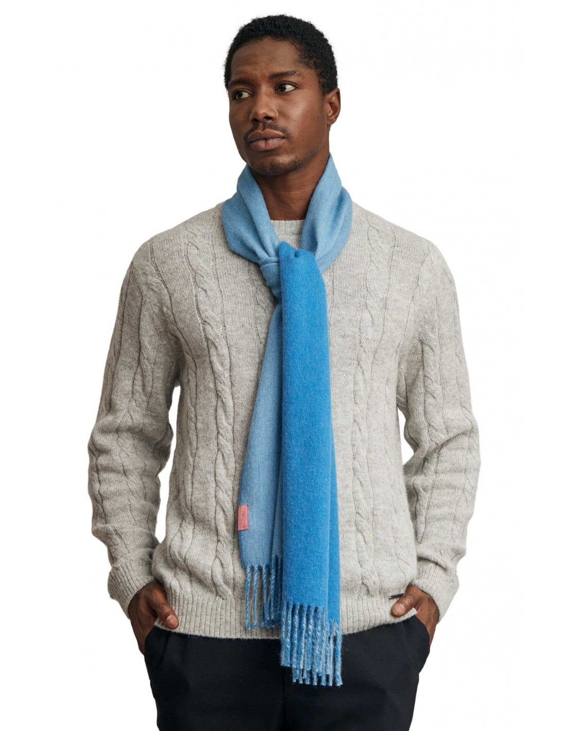 Kuna - Alpaca Woven Scarf - Tundra - 100% Baby Alpaca for Luxurious Lightness - Two-Tone