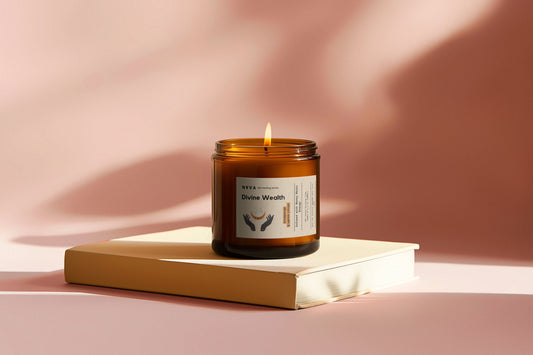 Guðdómlegur auður, handgert sojakerti