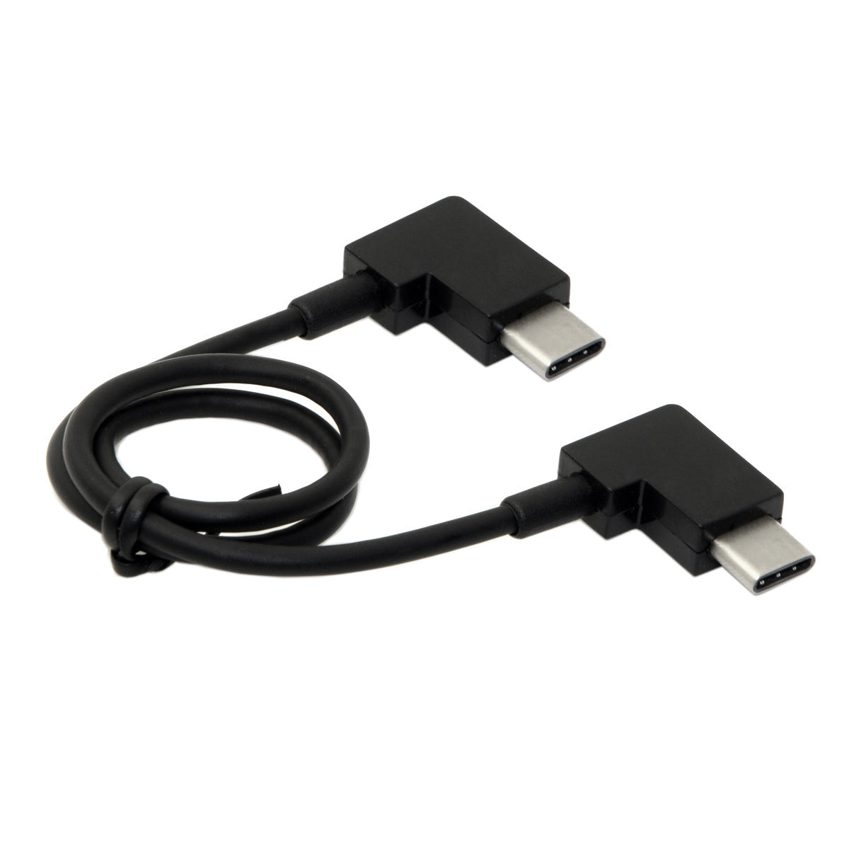 System-S USB snúra 3.1 Tegund C í USB 3.1 Tegund C 90° hallandi 30 cm