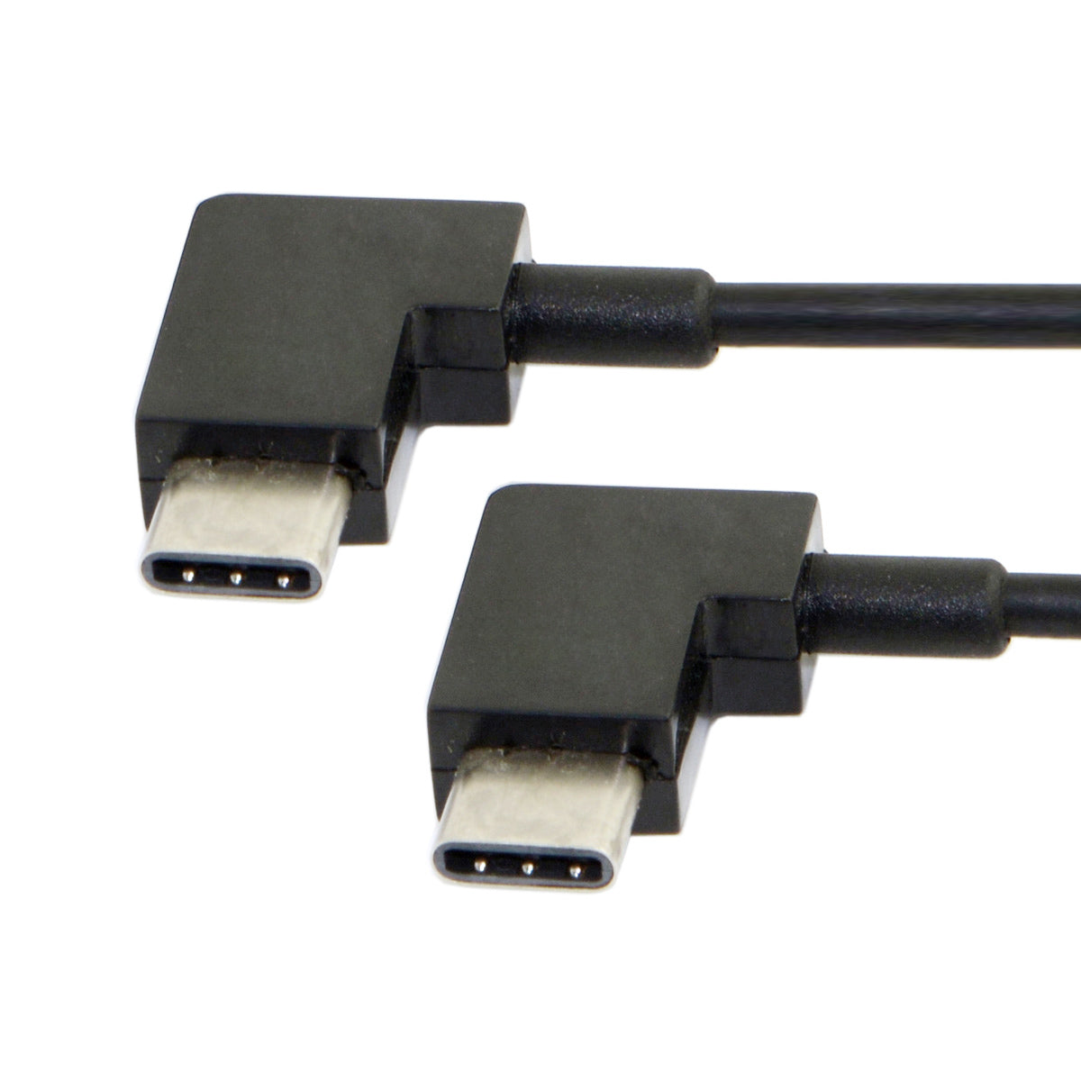 System-S USB snúra 3.1 Tegund C í USB 3.1 Tegund C 90° hallandi 30 cm