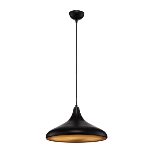 B-Ware Avonni Hängelampe Pendelleuchte Av 4106 M8 Bsy 36 Schwarz Gold 36cm E27 Lampe