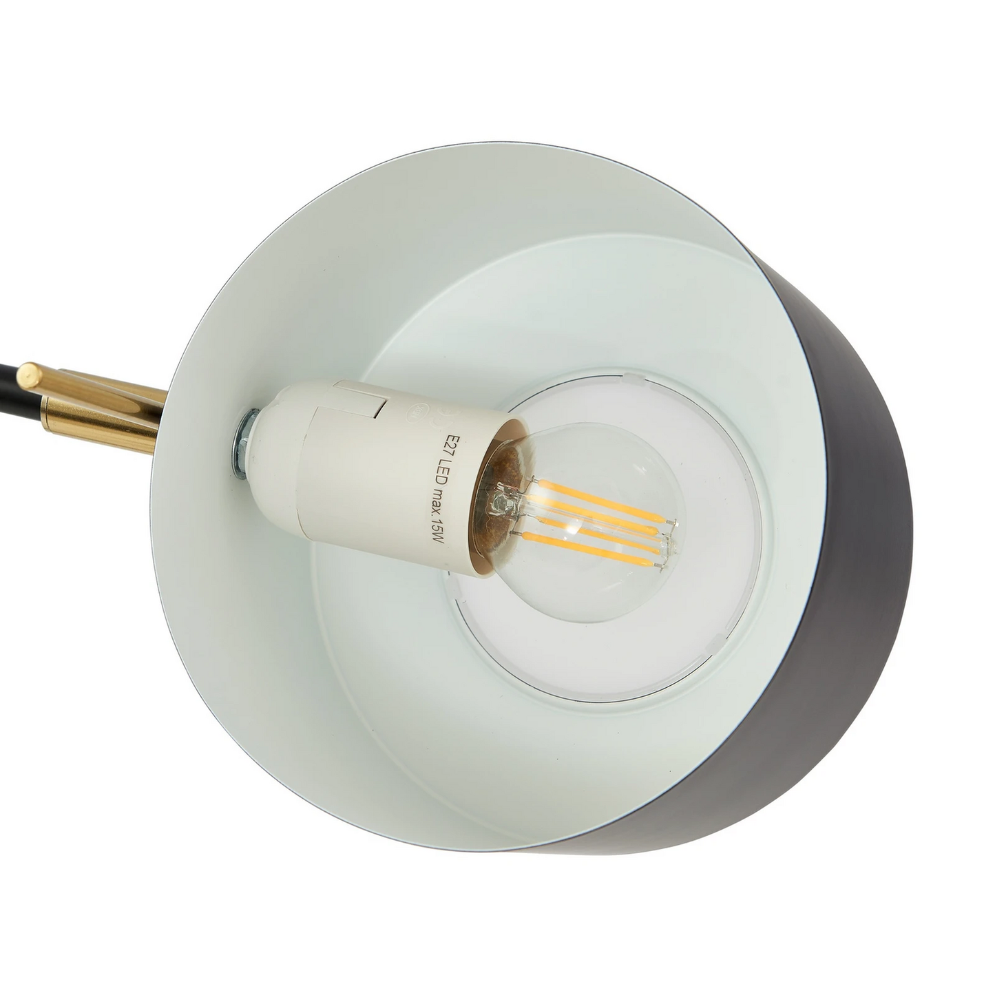 B-Ware Lindby Tischleuchte Kaida Schwarz Metall Tischlampe Tischlechte Lampe Leuchte