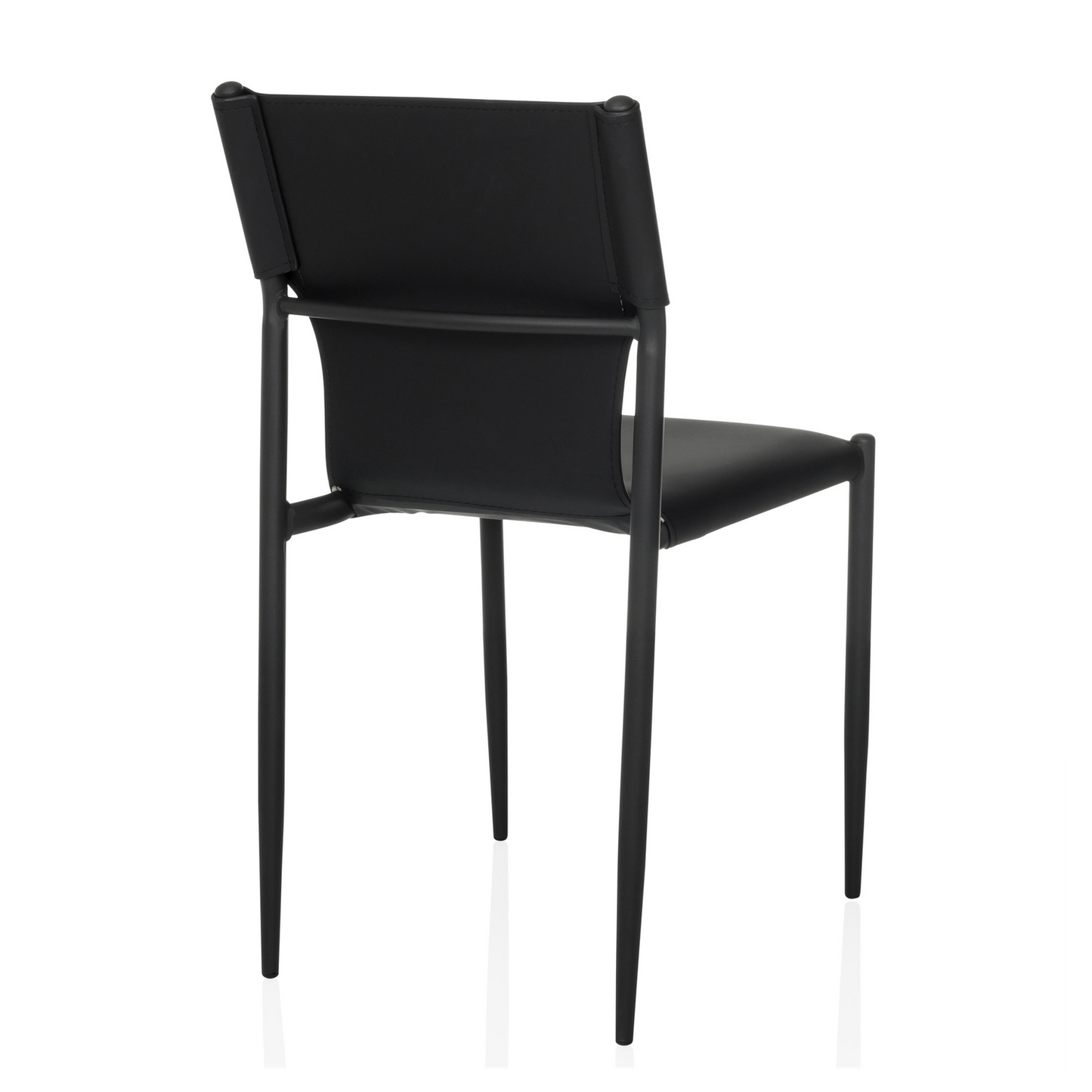 B-Ware Hjh Office Besucherstuhl / Konferenzstuhl Ellon V Kunstleder Schwarz