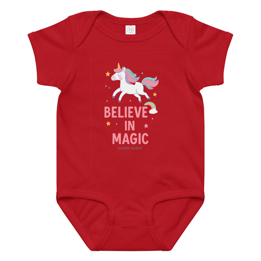 Babybody Einhornzauber – Weich, verspielt & magisch im Baddeldaddel Design!