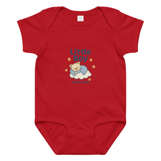 Baby-Body Little Boy – weich, praktisch & im Baddeldaddel Design!