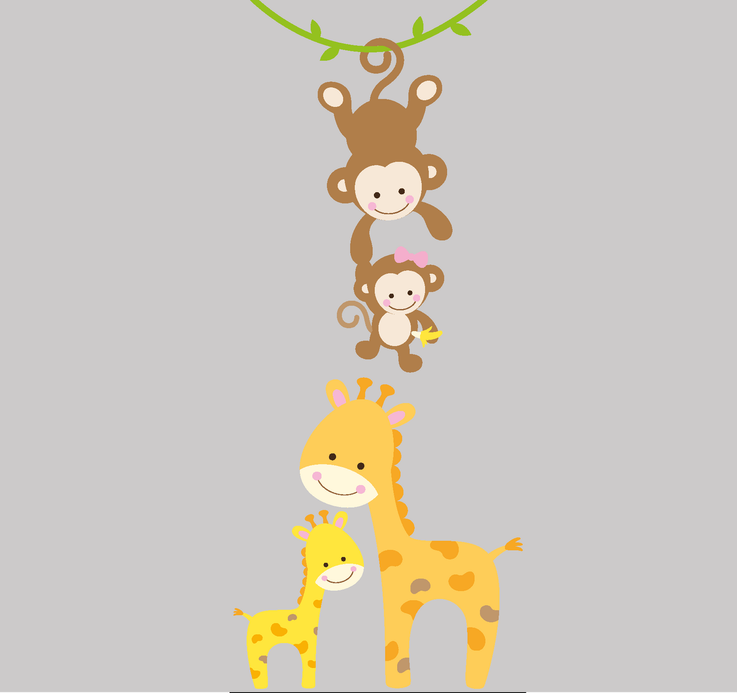 Baby Gurtschutz Baby Tiere mit Mama