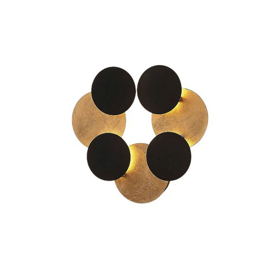 Lindby Grazyna LED veggljós í B-flokki, sjö ljós, 24W, svart