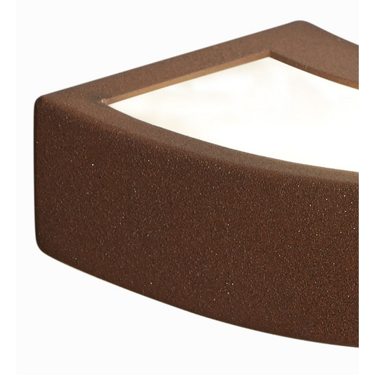 Gibas LED veggljós Dolce í B-flokki, vegglampi, ryðgrænt útlit, 50 cm breitt