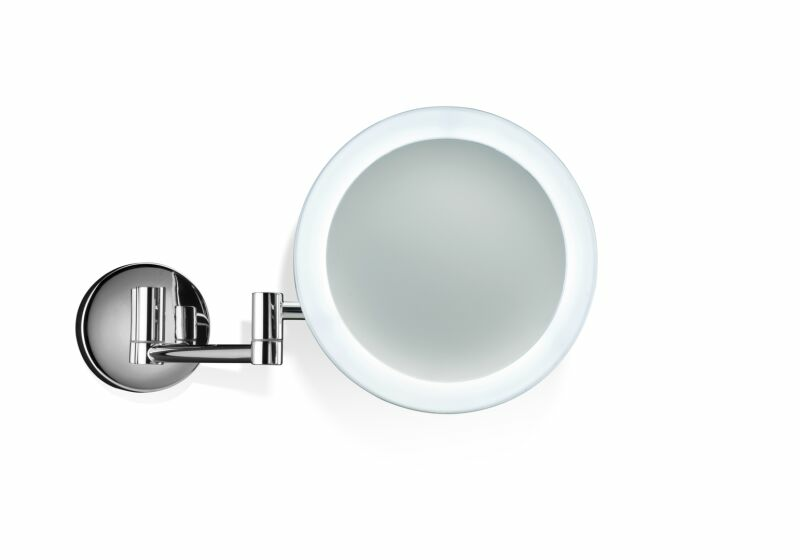 B-flokks Decor Walther Bs 60/VN LED vegghengdur snyrtispegill, ljós, lampi, baðherbergisspegill, króm