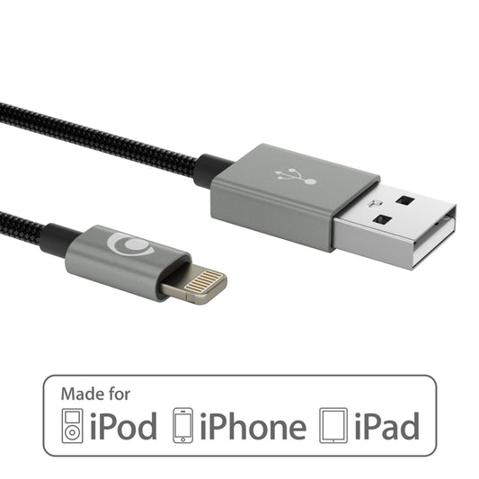 NALIA 2m USB Sync Data Cable for iPhone iPad iPod, Nylon Charging Cable Phone Cable