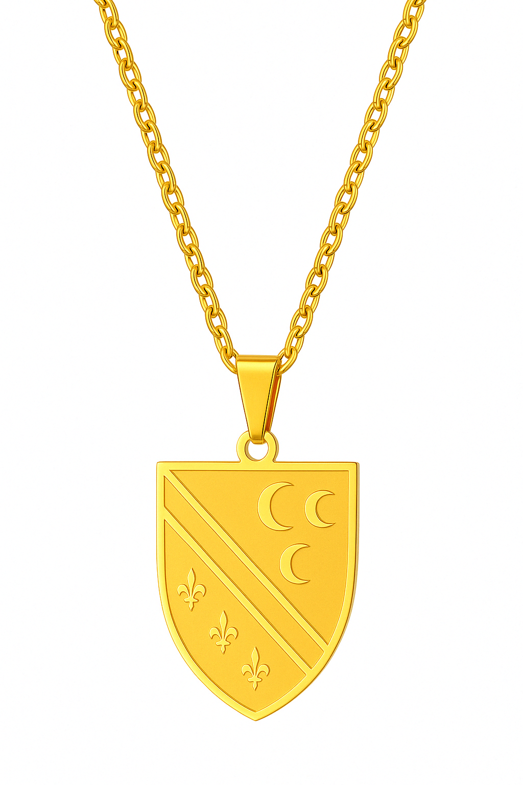 Bosnien Halskette - 18K vergoldet & Edelstahl