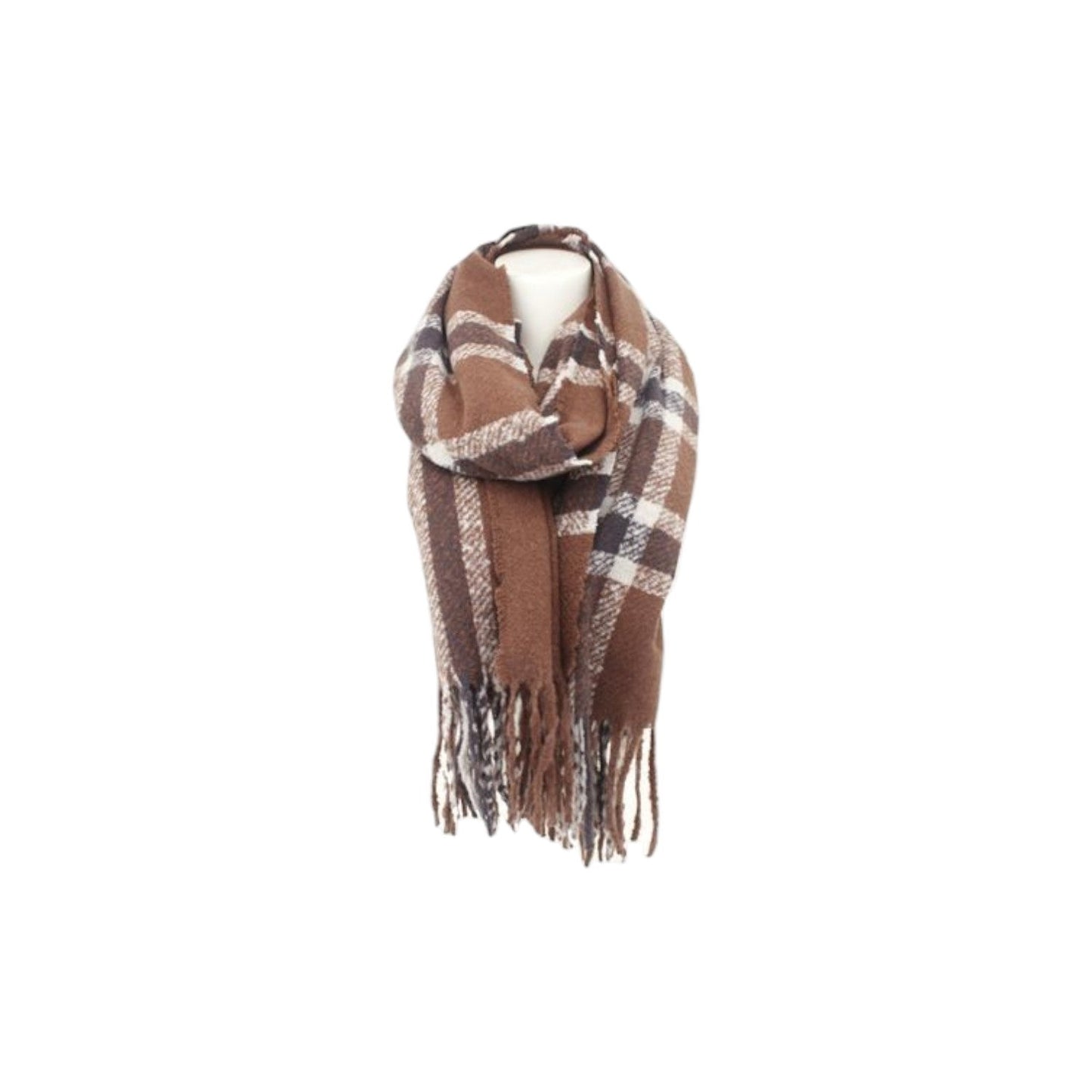 Winter Damen Schal » Winterschal kariert » Cashmera Soft » Damenschal » Fransenschal 180 x 65 cm