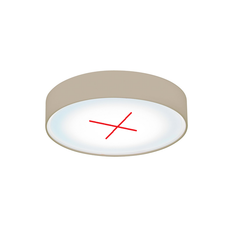 Brumberg loftljós, B-flokks, lampi, E27, sitsgrátt. Sjá texta/mynd