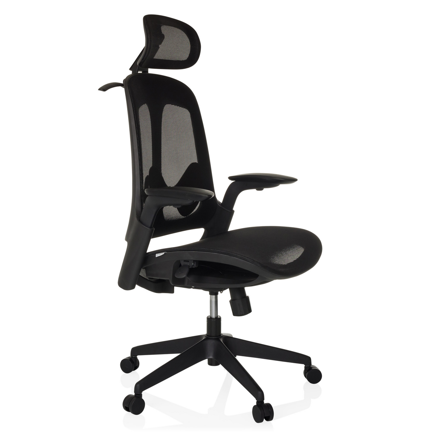 Skrifstofustóll frá Hjh Office í B-flokki, snúningsstóll Arceo M skrifborðsstóll, svartur. Sjá texta/mynd.