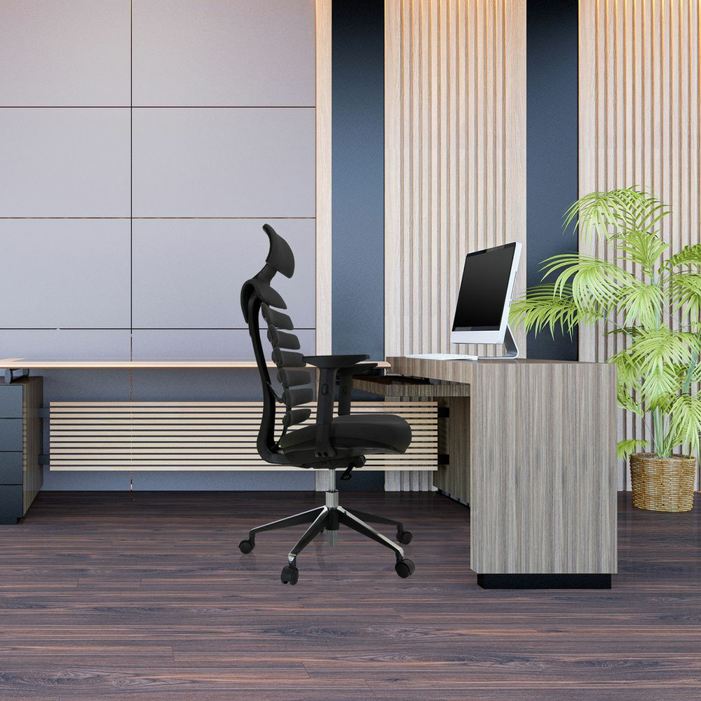 B-lager Hjh Office skrifstofustóll stjórnendastóll tölvustóll snúningsstóll Ergo Line II Pro