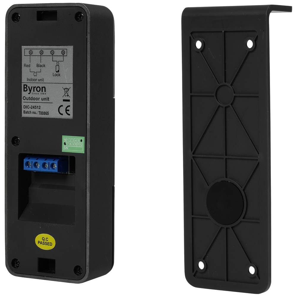 Byron Dic 24312 snúrubundið mynddyrakerfi, heilt sett, Sjá texta