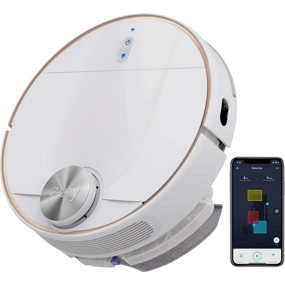 Hreinsiróbot frá Eufy Robo Vac L70, hvítur, á lager. Sjá texta/mynd.