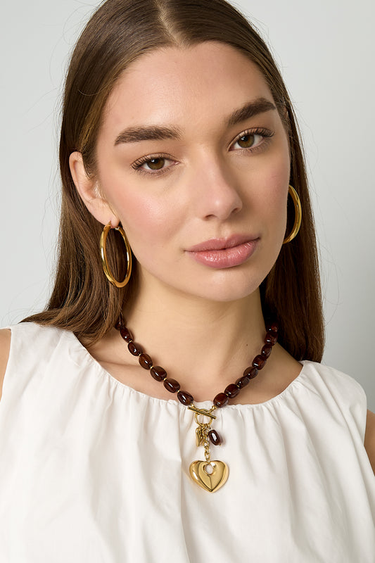 Acrylperlen-Halsketten, schlichte und lässige Alltags-Serie, Damenschmuck