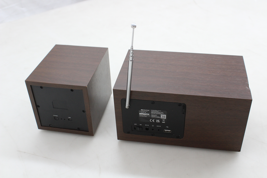 B-Ware Auna Silver/Black Star Mini Internetradio Walnuss Holz Dab+ Siehe Text + Fotos