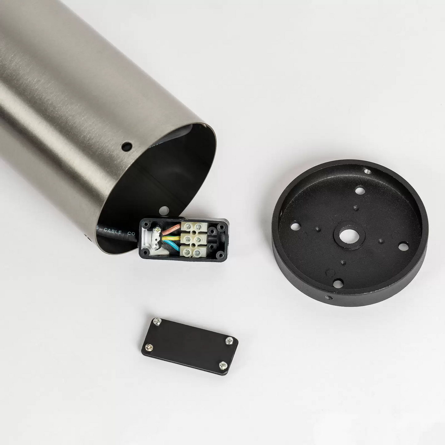 Arcchio Rudolfine standlampi í B-flokki, V4 A, standlampi úr ryðfríu stáli, GU10