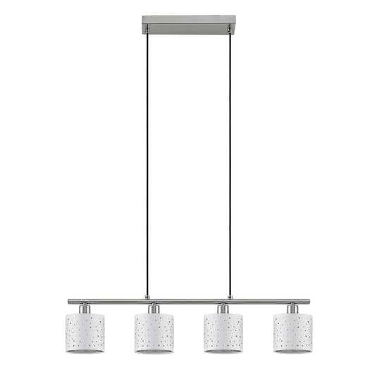 Lindby Darima hengiljós frá B-flokki, loftlampi, hengjandi ljós, loftljós, úr efni, hvítt