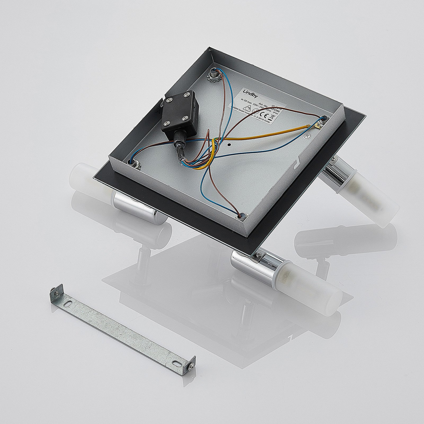 B-Ware Lindby Bad Deckenlampe Zela Deckenlampe Lampe 4 Flammig G9 32 X 32 Cm Chrom332