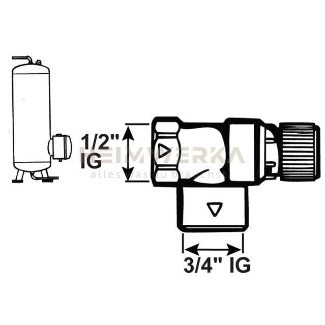 Caleffi Membran-Sicherheitsventil