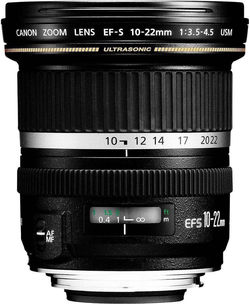 Canon EF-S10 22mm F/3.5/4.5 USM Ultra Wide Angle linsa á lager. 10mm 22mm F/3.5/4.5