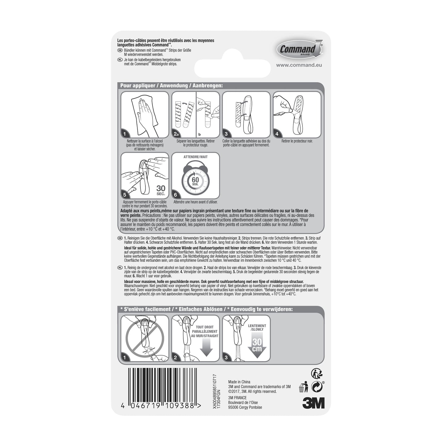 Command™ Kabelhalter, 17304-FR | Packung (1 Stück)