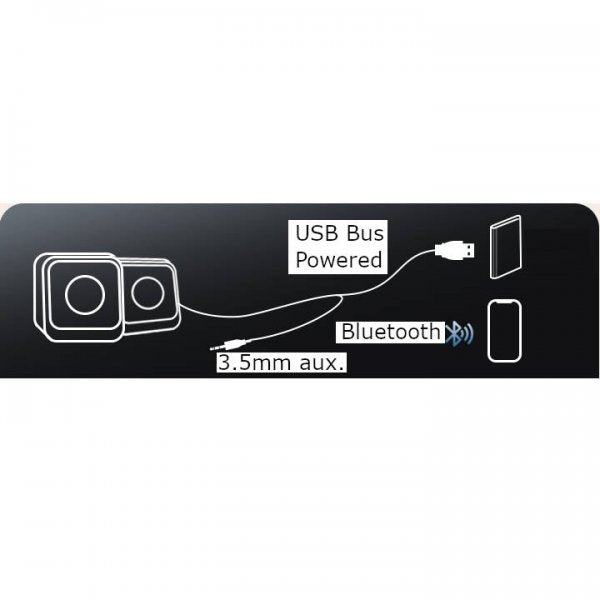 S3 hátalari með stereóhljóði, bassahátalara, 3,5 mm AUX tengi með RGB LED ljósi