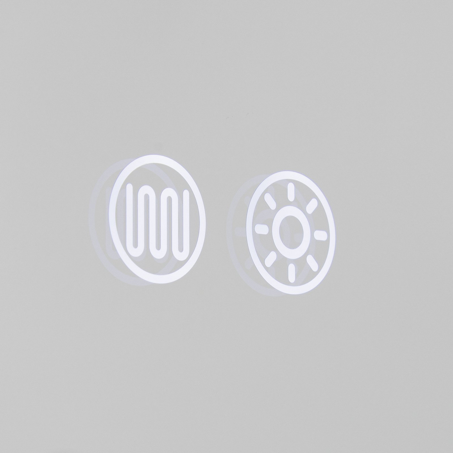 B-Ware LED-Spiegel Frame 70 x 90 cm CCT Antibeschlag dimmbar Spiegellampe DEFEKTWARE