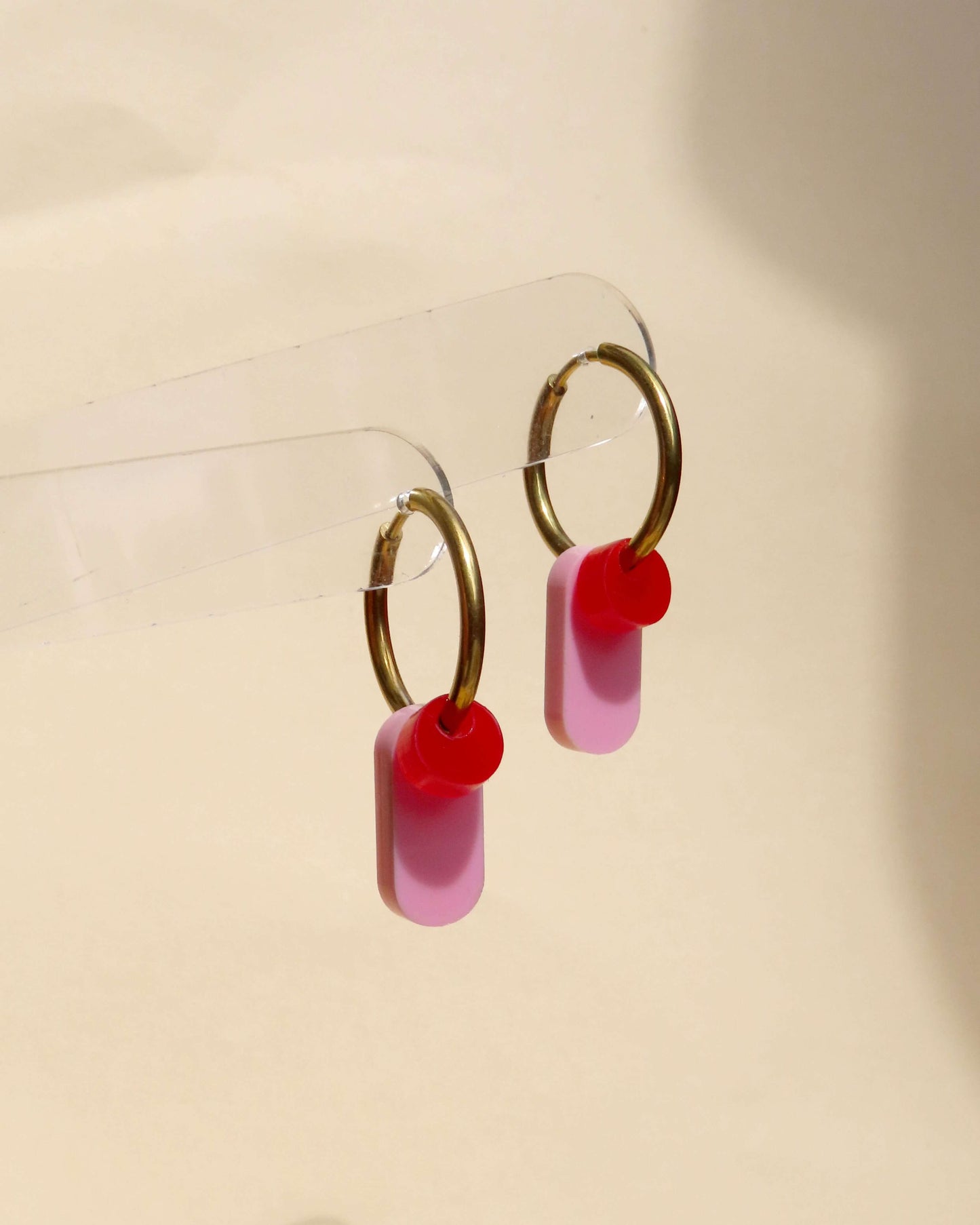 Dopamine Colors Creolen in rosa/rot