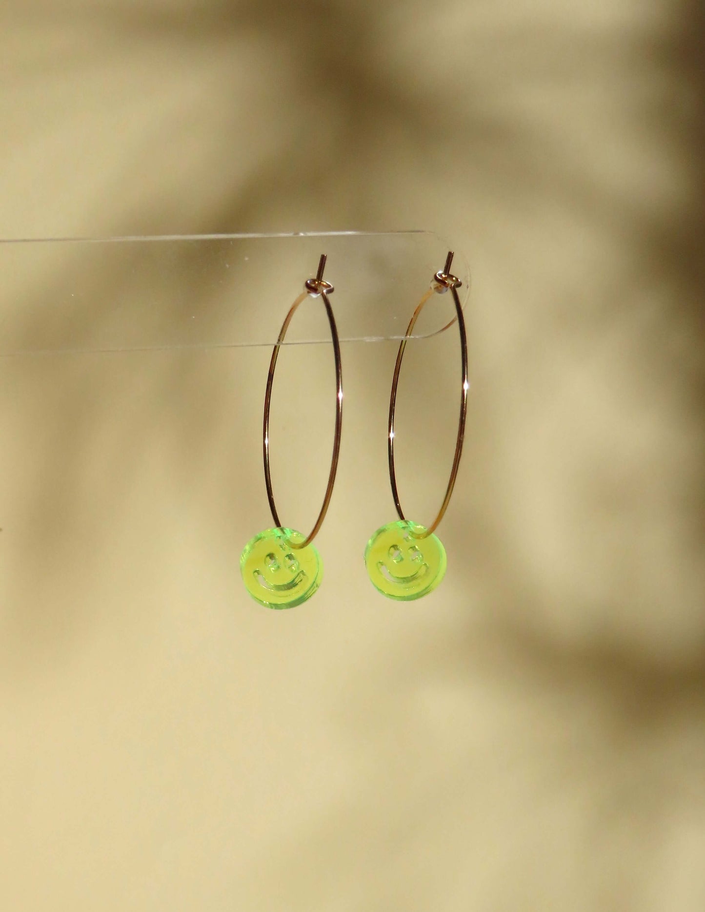 Neon Smiles Creolen aus Edelstahl