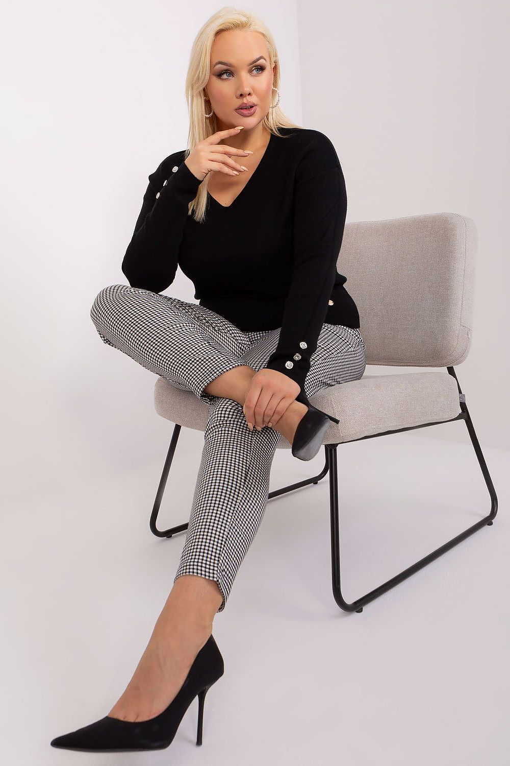 Pullover plus size model 190087 Factory Price