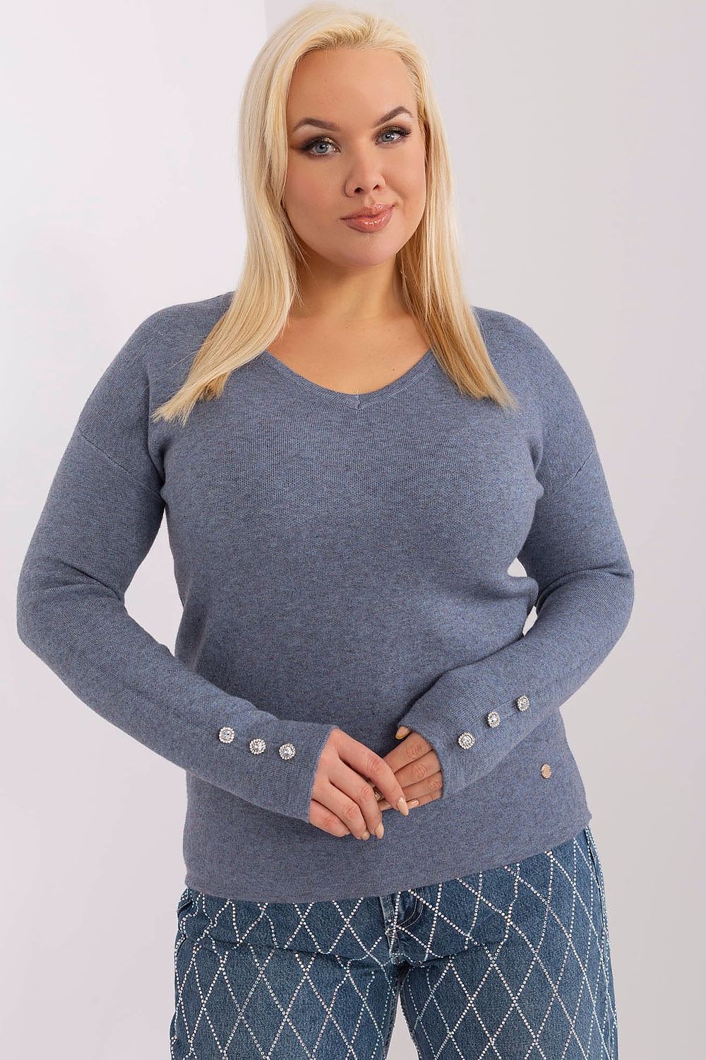 Pullover plus size model 190091 Factory Price