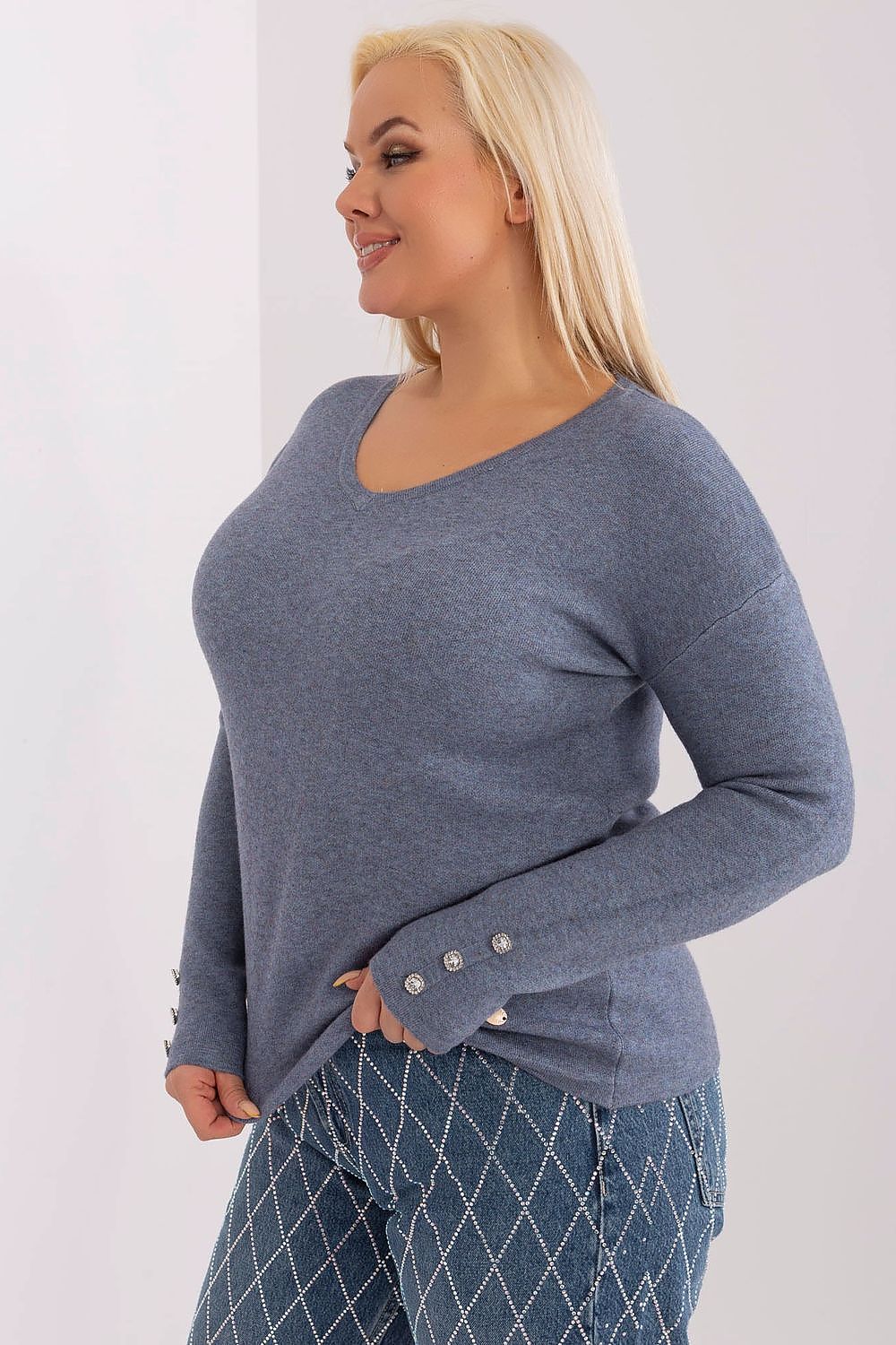 Pullover plus size model 190091 Factory Price