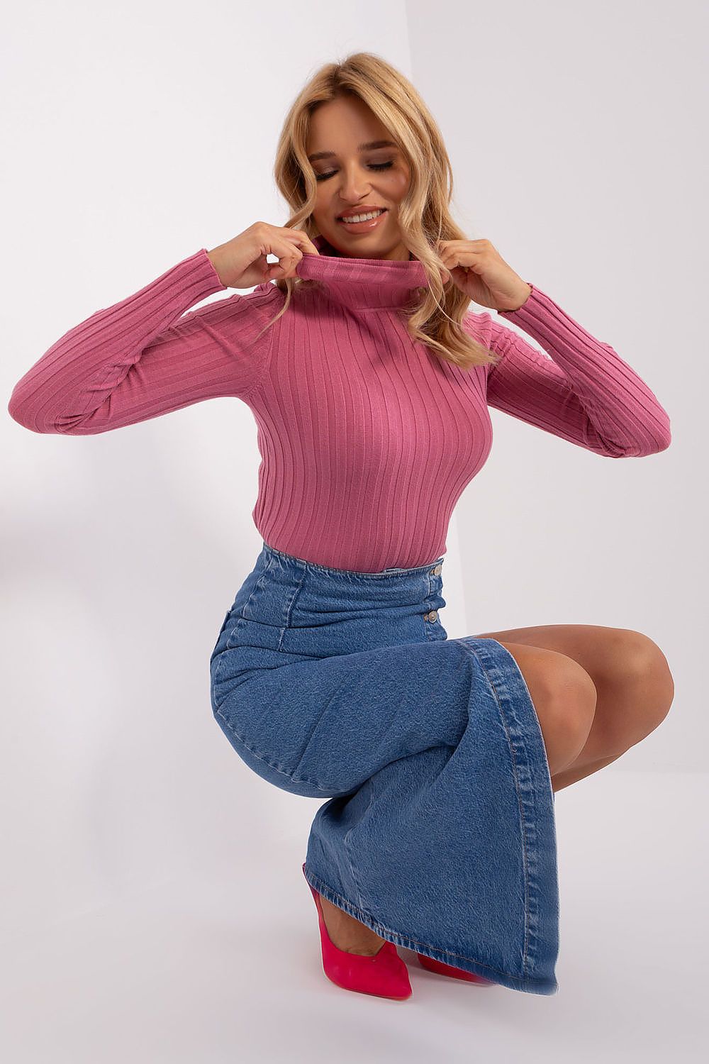 Rollkragenpullover model 203009 Factory Price