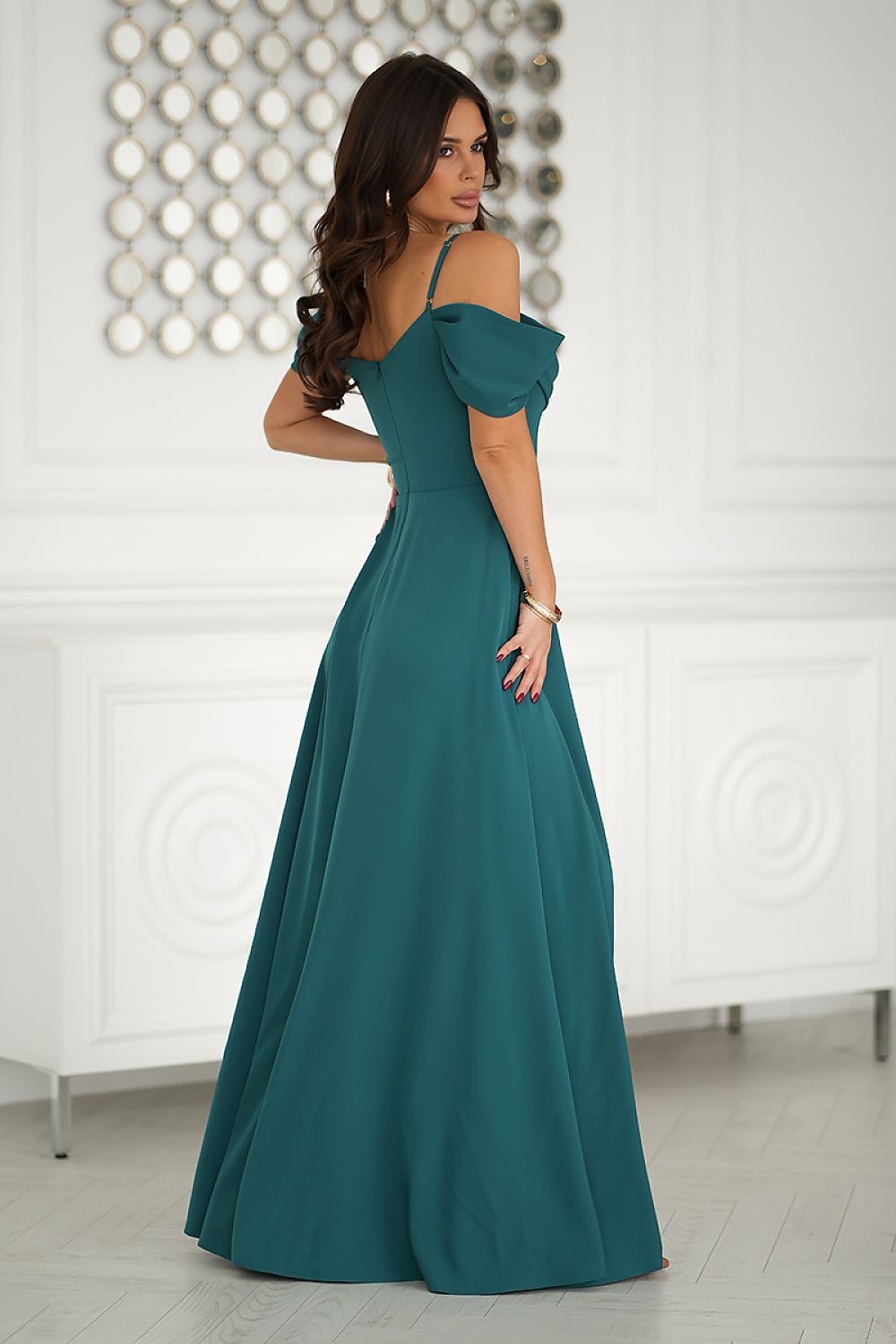Langes Kleid model 203761 Bicotone
