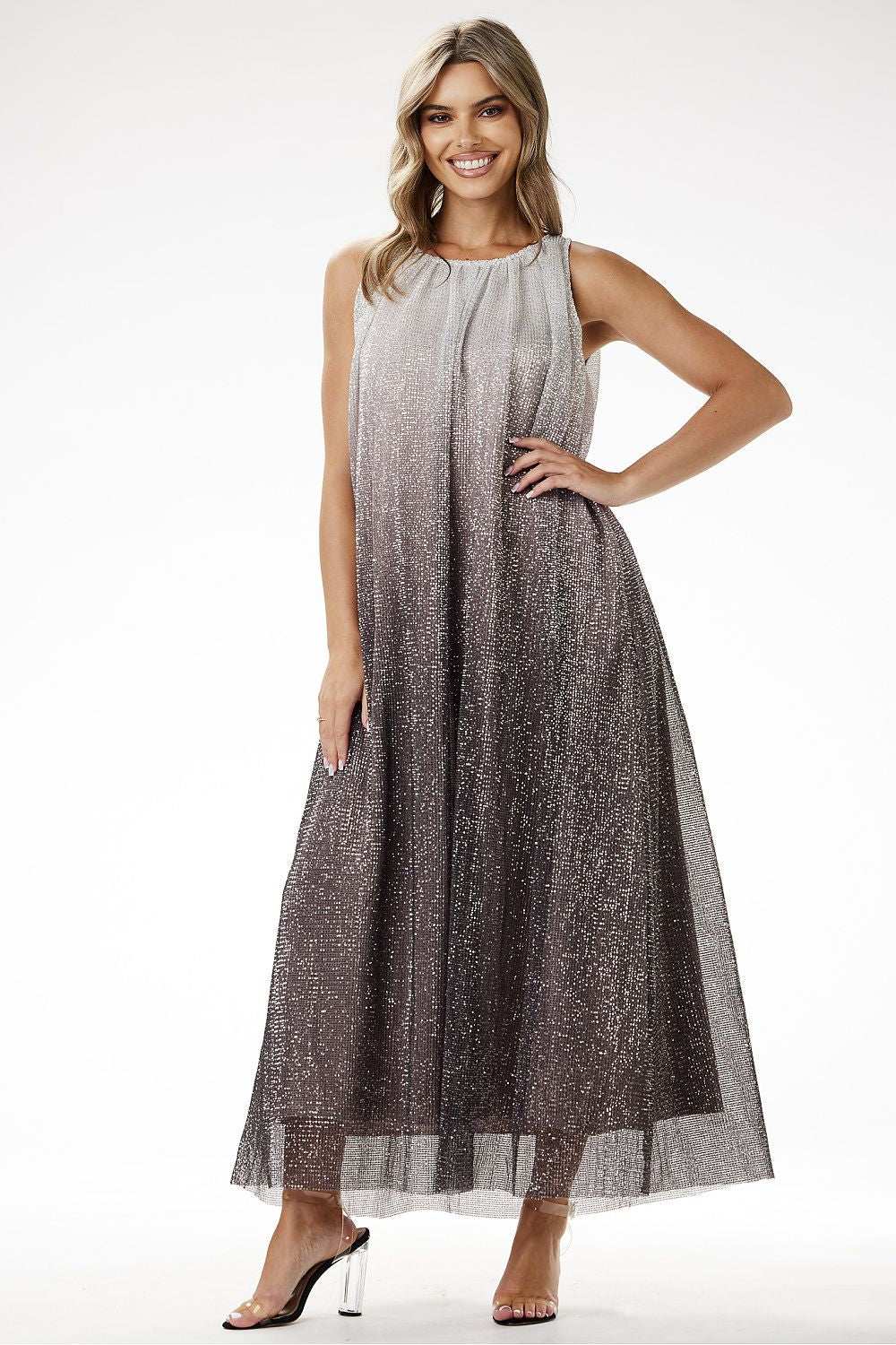 Langes Kleid model 204239 awama