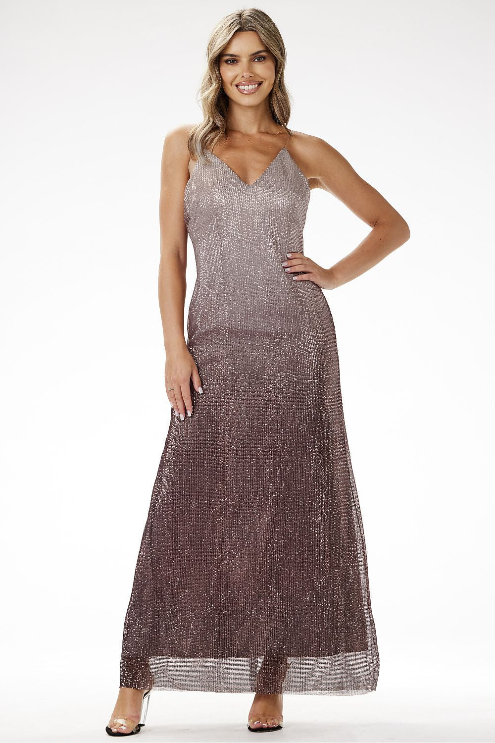 Langes Kleid model 204246 awama