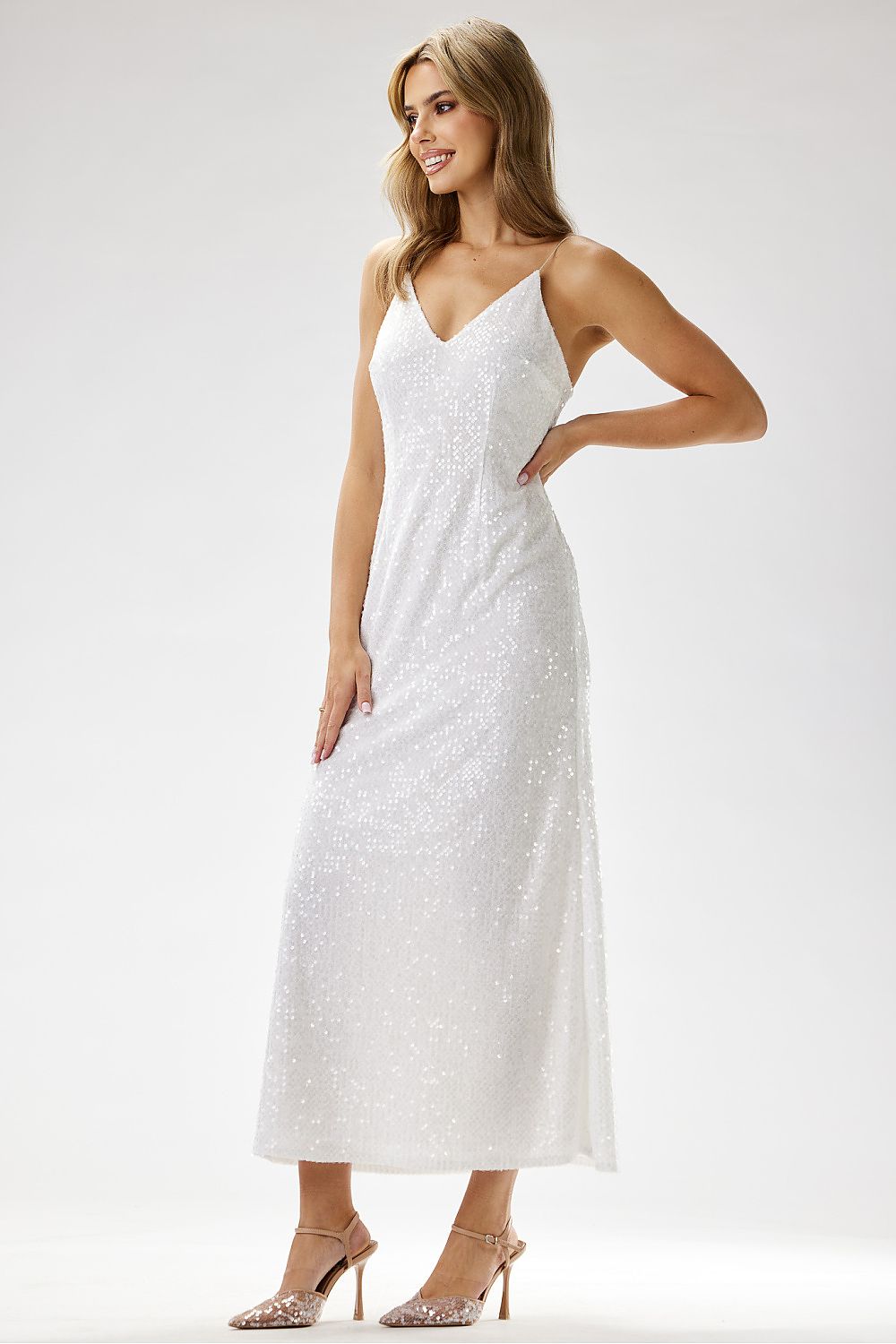Langes Kleid model 204259 awama