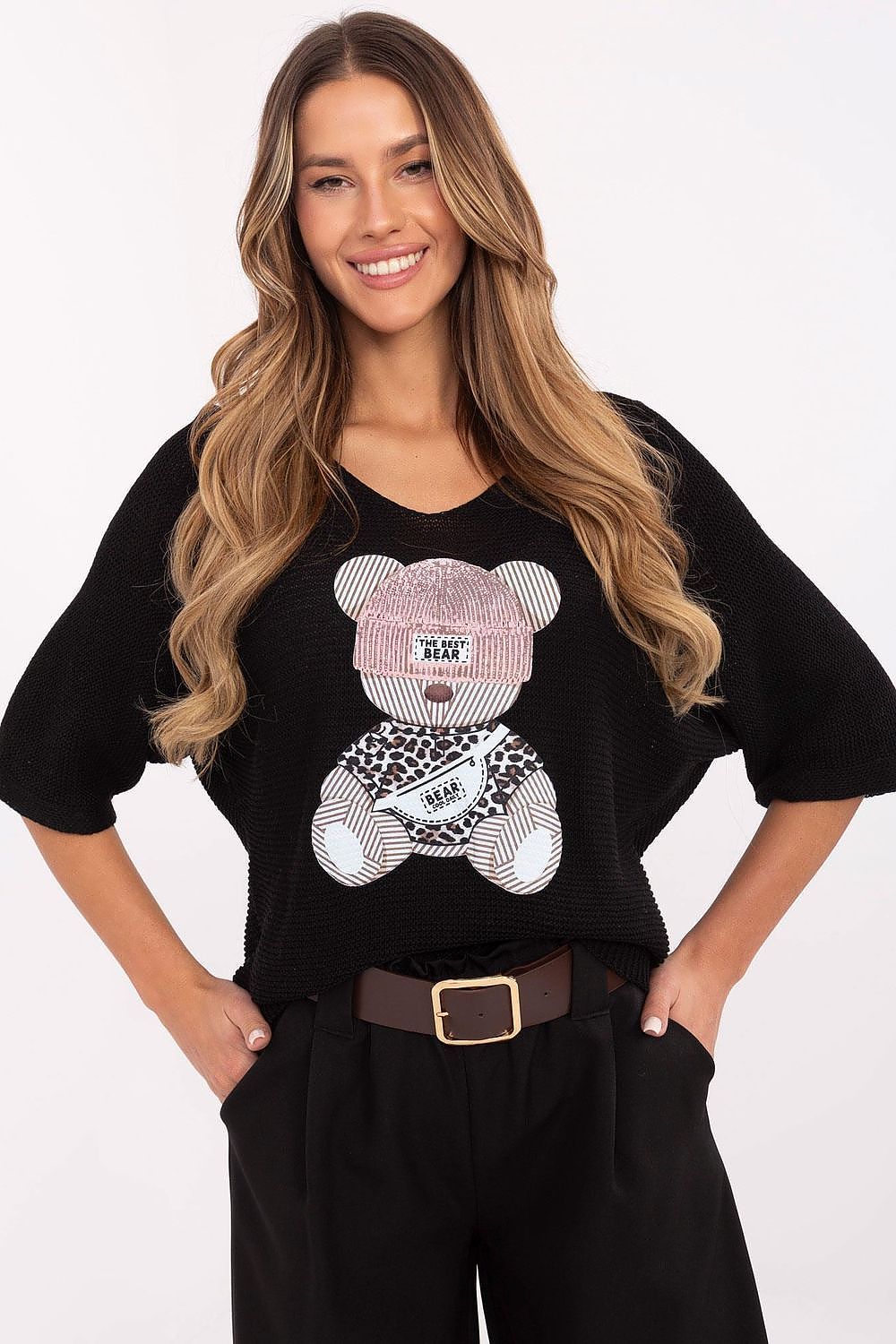 Kurzarm Pullover model 206703 Italy Moda