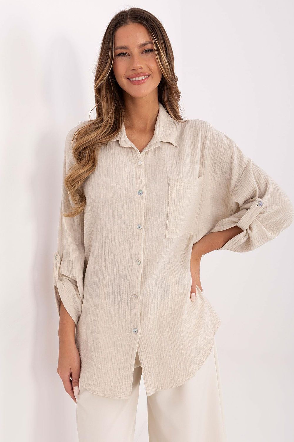 Langarm Hemd model 210011 Italy Moda