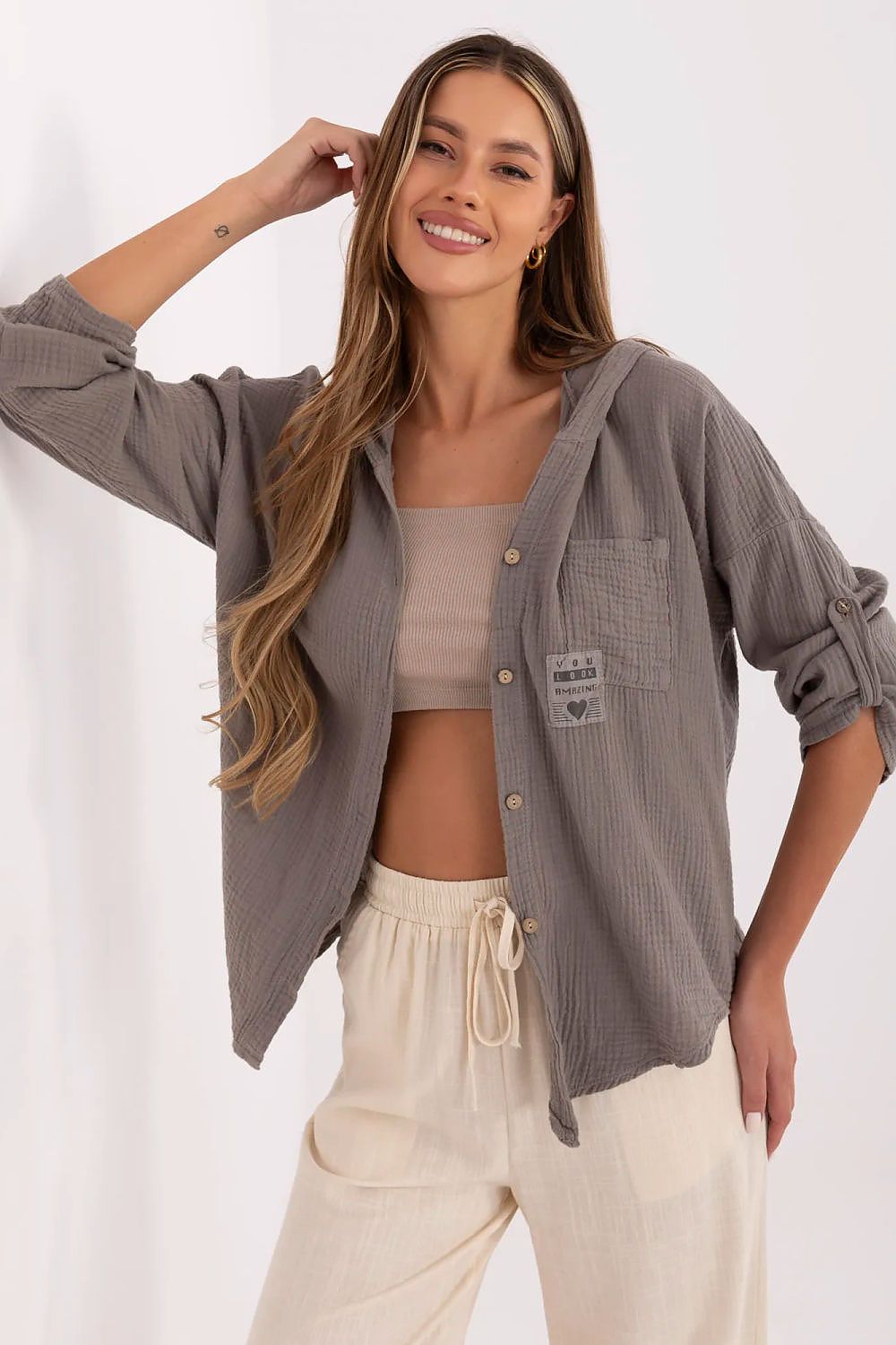 Damen Hemd model 213248 Italy Moda