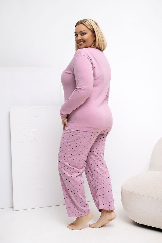 Übergrößen-Pyjama model 223304 Forever Pink