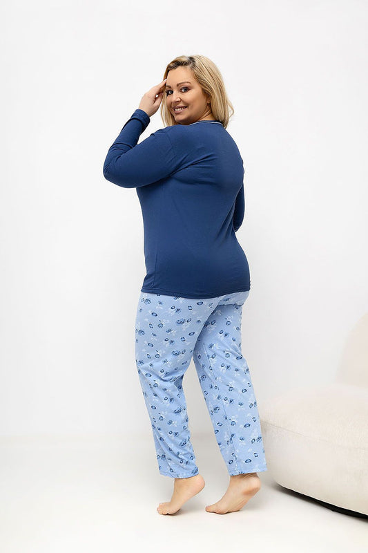 Übergrößen-Pyjama model 226132 Forever Pink