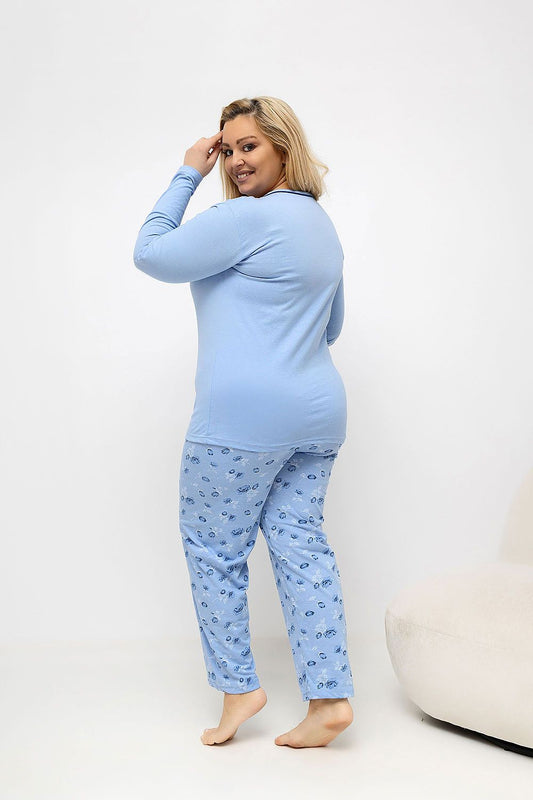 Übergrößen-Pyjama model 226133 Forever Pink
